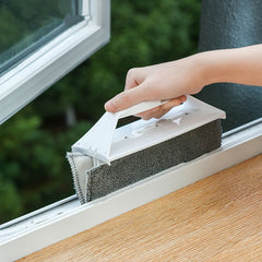 Foldable Slot Flat Brush Window Sill Cleaning Tool