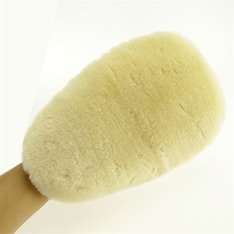 Soft Lamb Deep Pile Wash Mitt Car Cleaning Gloves Qy10