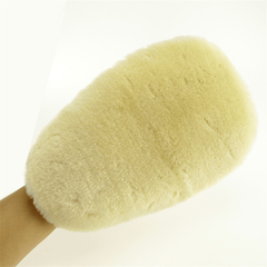 Soft Lamb Deep Pile Wash Mitt Car Cleaning Gloves Qy10