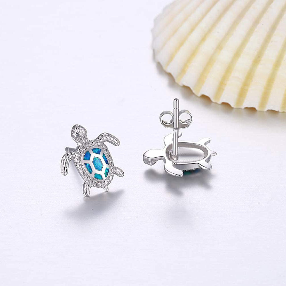 1pair Mini Turtle Stud Earrings Girls Birthday Gift