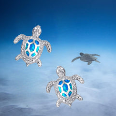 1pair Mini Turtle Stud Earrings Girls Birthday Gift