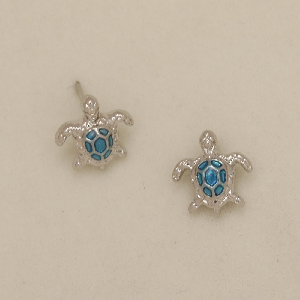 1pair Mini Turtle Stud Earrings Girls Birthday Gift
