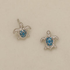 1pair Mini Turtle Stud Earrings Girls Birthday Gift