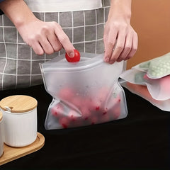 1pc Silicone Food Bag Leak Proof BPA Storage
