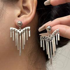 Tassel Stud Earrings Girl's Holiday Party Gift