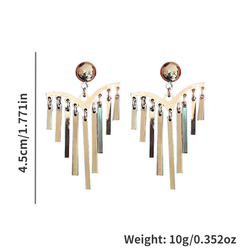 Tassel Stud Earrings Girl's Holiday Party Gift