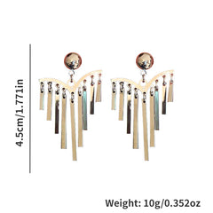 Tassel Stud Earrings Girl's Holiday Party Gift