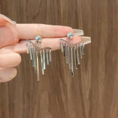 Tassel Stud Earrings Girl's Holiday Party Gift
