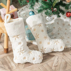 Knitted Christmas Decoration Socks Gift Bag Large Candy Bag