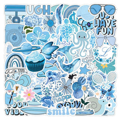 60pcs Doodle Aesthetics Waterproof Stickers Pack For Adults