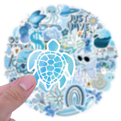 60pcs Doodle Aesthetics Waterproof Stickers Pack For Adults