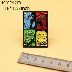 Cartoon Characters Enamel Pins Decoration Pendant for Backpack Clothes Cap