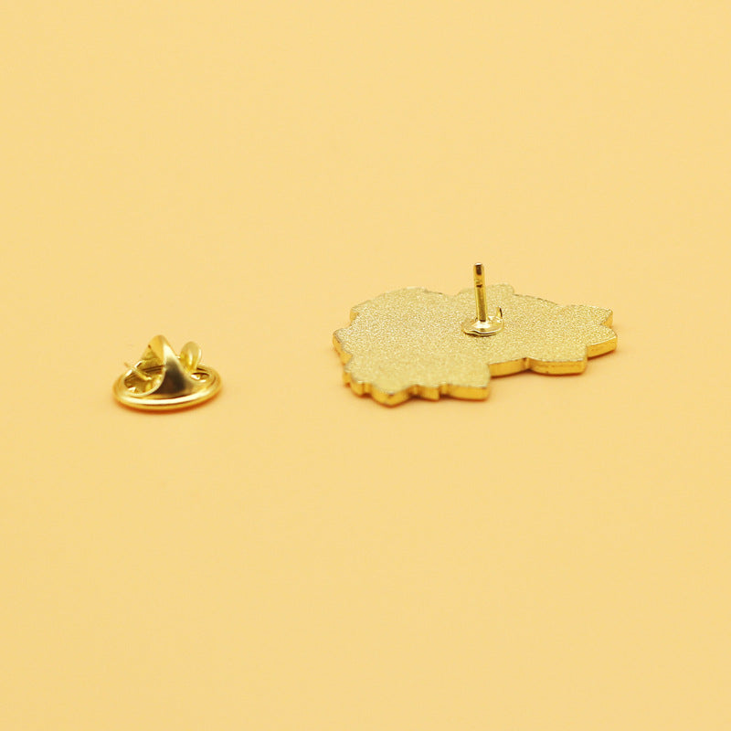 Animal Series Metal Pins Fashionable Decoration For Backpack Clothes Cap