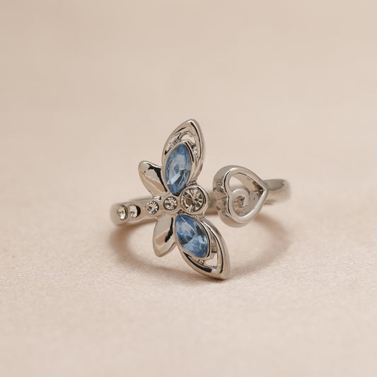 Dragonfly & Heart Adjustable Ring for Girls Kids Gift