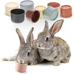 8 Pcs Colorful Stacking Cups for Rabbits, Reusable Bunny Toys