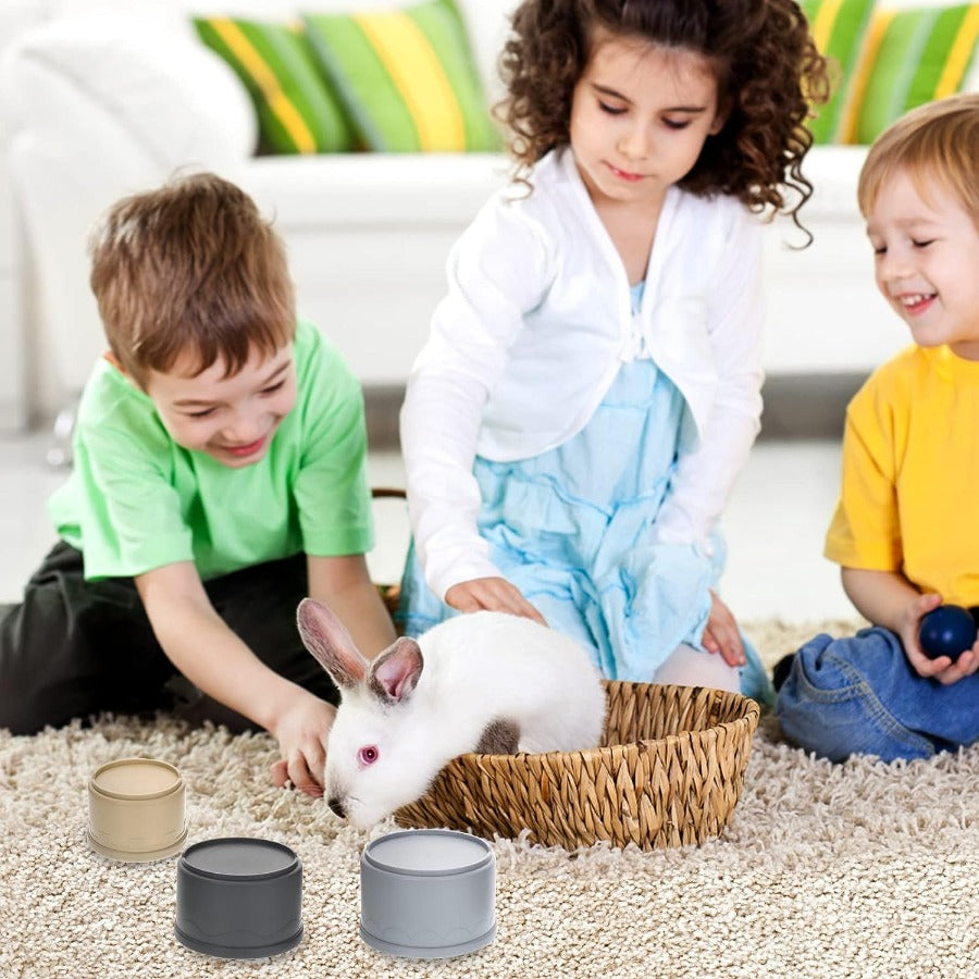 8 Pcs Colorful Stacking Cups for Rabbits, Reusable Bunny Toys