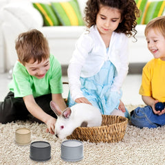 8 Pcs Colorful Stacking Cups for Rabbits, Reusable Bunny Toys