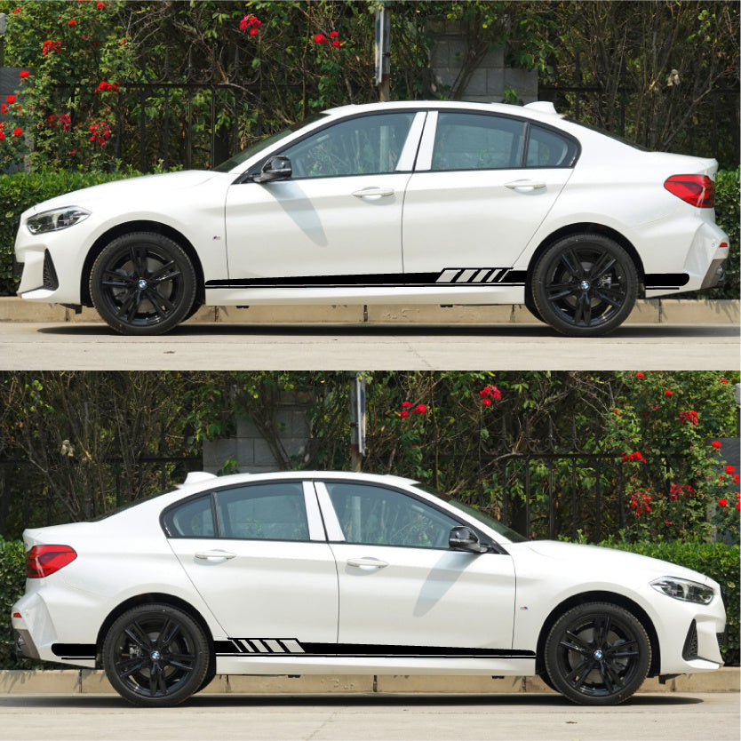 2pcs Long Stripe Decal Car Stickers Racing Auto Side Body Waterproof Vinyl Decal