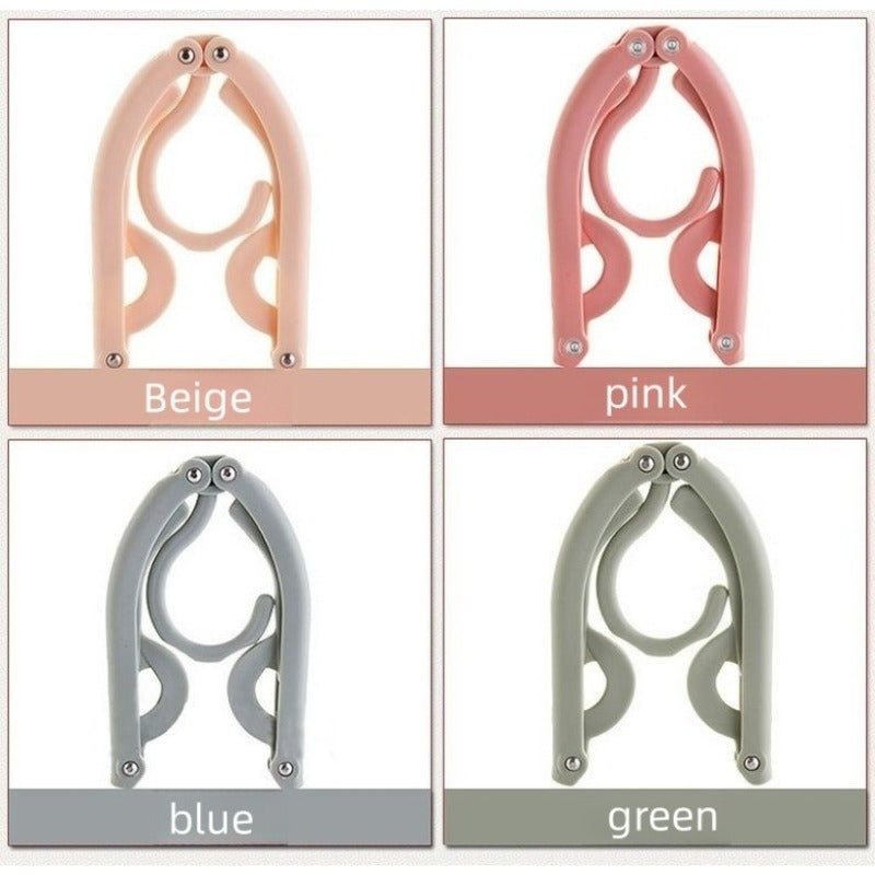 5pcs Folding Drying Rack Magic Travel Hanger Home Plastic Underwear Rack