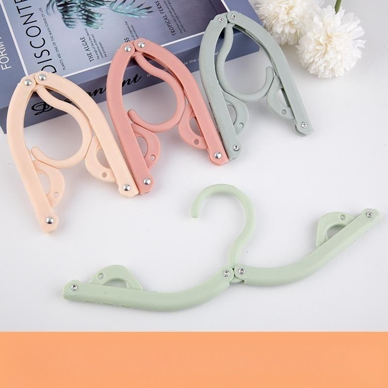 5pcs Folding Drying Rack Magic Travel Hanger Home Plastic Underwear Rack