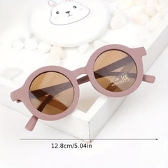 Girl's Round Sunglasses Bright Colors Sun Protection Summer Outdoor Sports