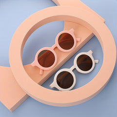 Girl's Round Sunglasses Bright Colors Sun Protection Summer Outdoor Sports