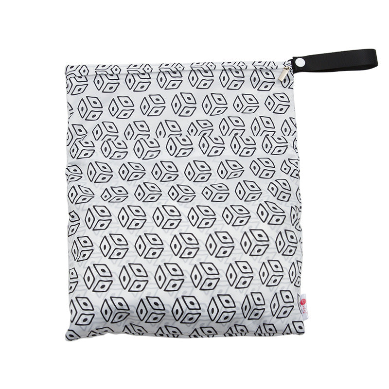 Waterproof Reusable Wet Bag with Double Zippers for Diapers and Breast Pump