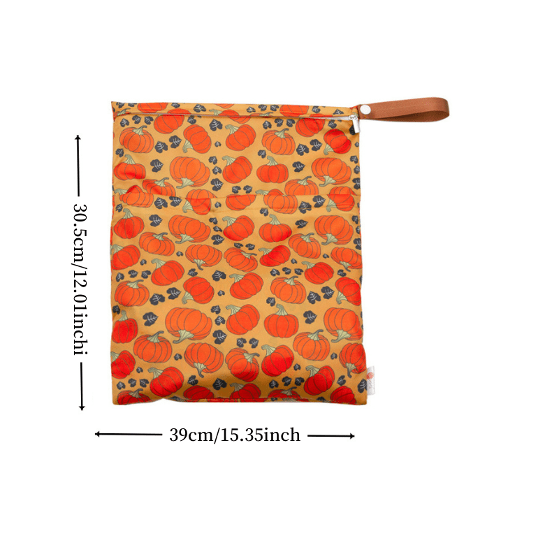 Waterproof Reusable Wet Bag with Double Zippers for Diapers and Breast Pump