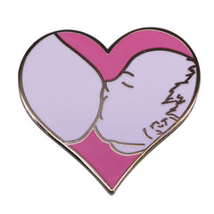 Heart-shaped Metal Pin Fashionable Decoration for Backpack Clothes Cap Scarves