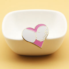 Heart-shaped Metal Pin Fashionable Decoration for Backpack Clothes Cap Scarves