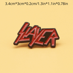 Creative Letter Lapel Brooch Bagde Bag Backpack Decorative Pin