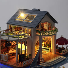 DIY Dollhouse Kit with Dust Cover 1:24 Scale House Kit