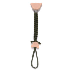 Baby Braided Pacifier Chain Anti-drop Holder Cartoon Bear Pacifier Clip