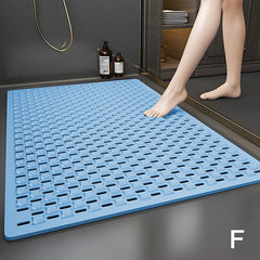 Anti Slip Shower Stall Mat Bathroom Mats With Drain Holes And Suction Cup