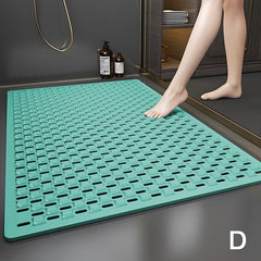 Anti Slip Shower Stall Mat Bathroom Mats With Drain Holes And Suction Cup