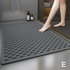 Anti Slip Shower Stall Mat Bathroom Mats With Drain Holes And Suction Cup