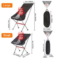 Ultralight Detachable Camping Moon Chair for Outdoor Travel