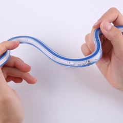 Flexible Curve Ruler Soft Plastic Tape Measure School Office Supplies