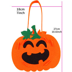 Halloween Pumpkin Bag Tote DIY Craft Kit for Candy Bag Props