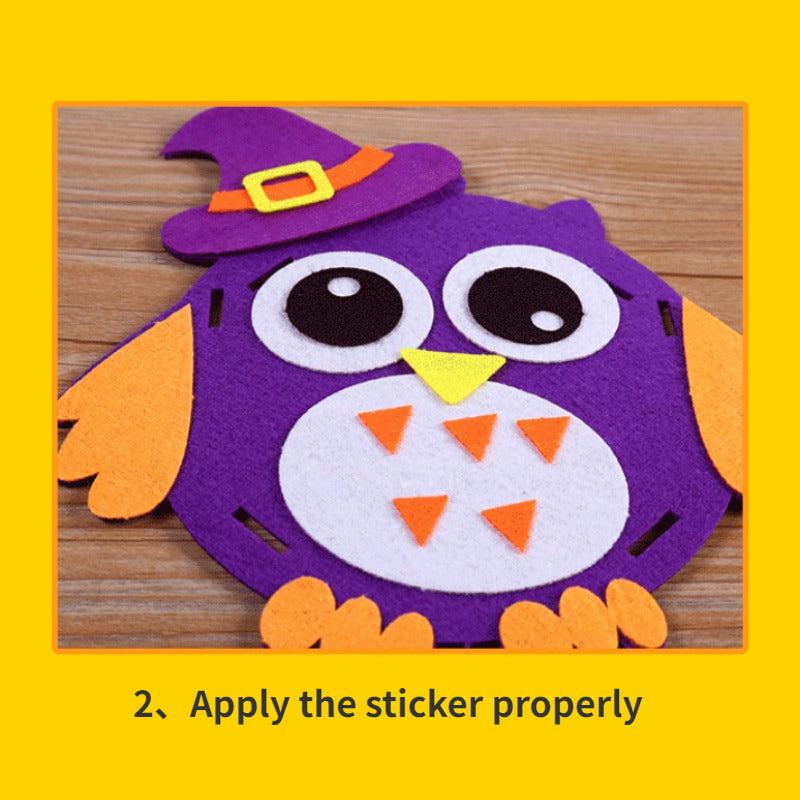 Halloween Pumpkin Bag Tote DIY Craft Kit for Candy Bag Props