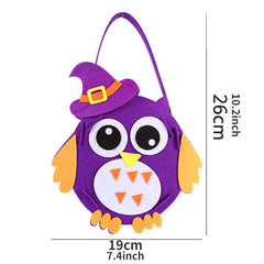 Halloween Pumpkin Bag Tote DIY Craft Kit for Candy Bag Props