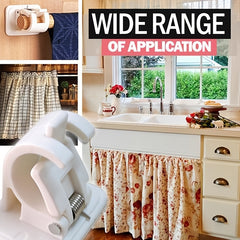 2pcs Adjustable Rod Holders for Home Decor