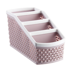 4 Grid Plastic Desktop Remote Control Storage Rack