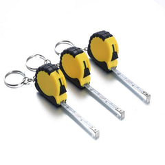 Portable 1M Mini Plastic Measure Tape Small Steel Ruler Keychain Tape Measure
