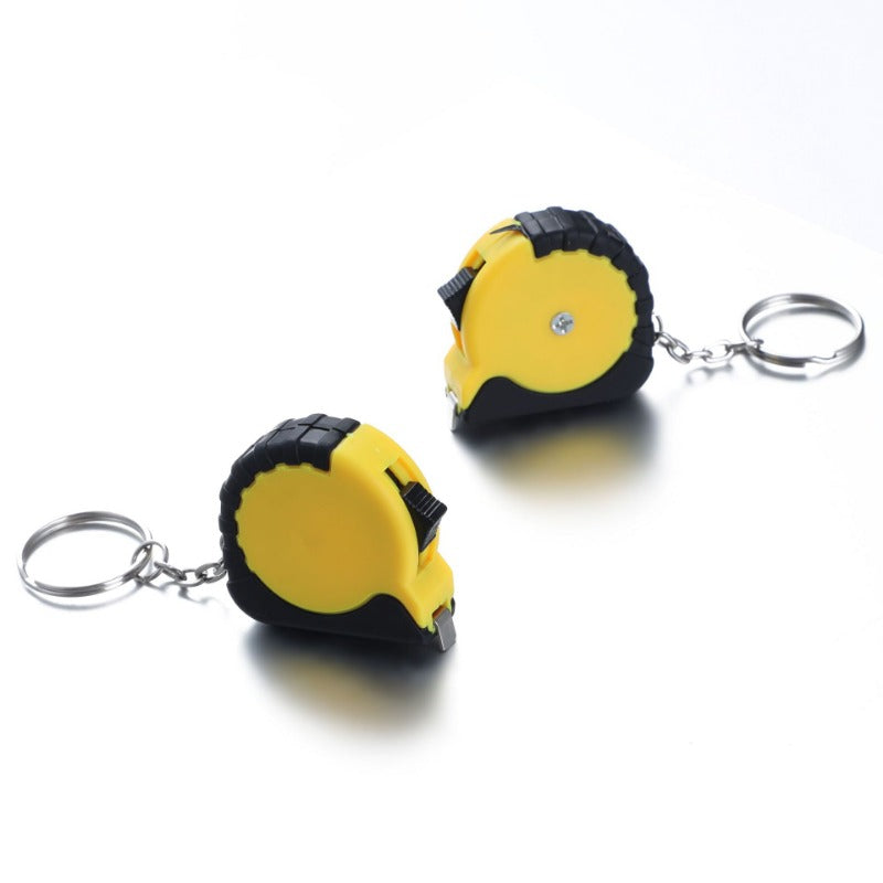 Portable 1M Mini Plastic Measure Tape Small Steel Ruler Keychain Tape Measure