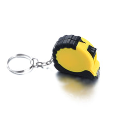 Portable 1M Mini Plastic Measure Tape Small Steel Ruler Keychain Tape Measure