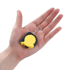 Portable 1M Mini Plastic Measure Tape Small Steel Ruler Keychain Tape Measure