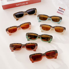 Girl's Vintage Leopard Print Sunglasses UV400