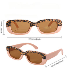 Girl's Vintage Leopard Print Sunglasses UV400