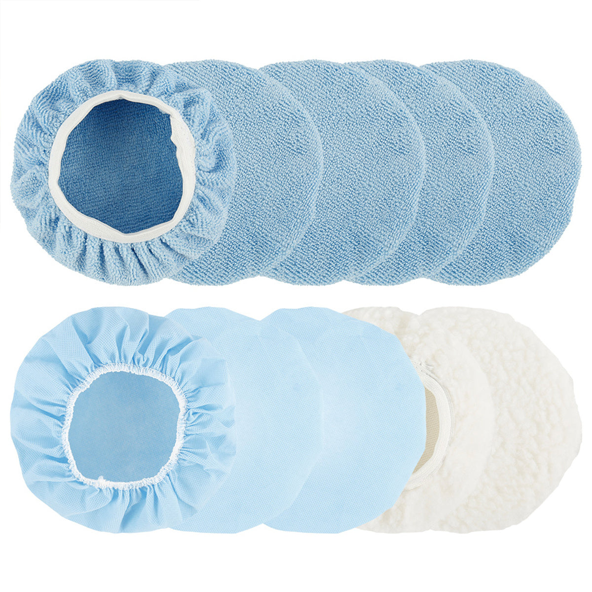 Soft Microfiber Car Polisher Pad Cover Non-slip Stretch Car Wax Cover Kit